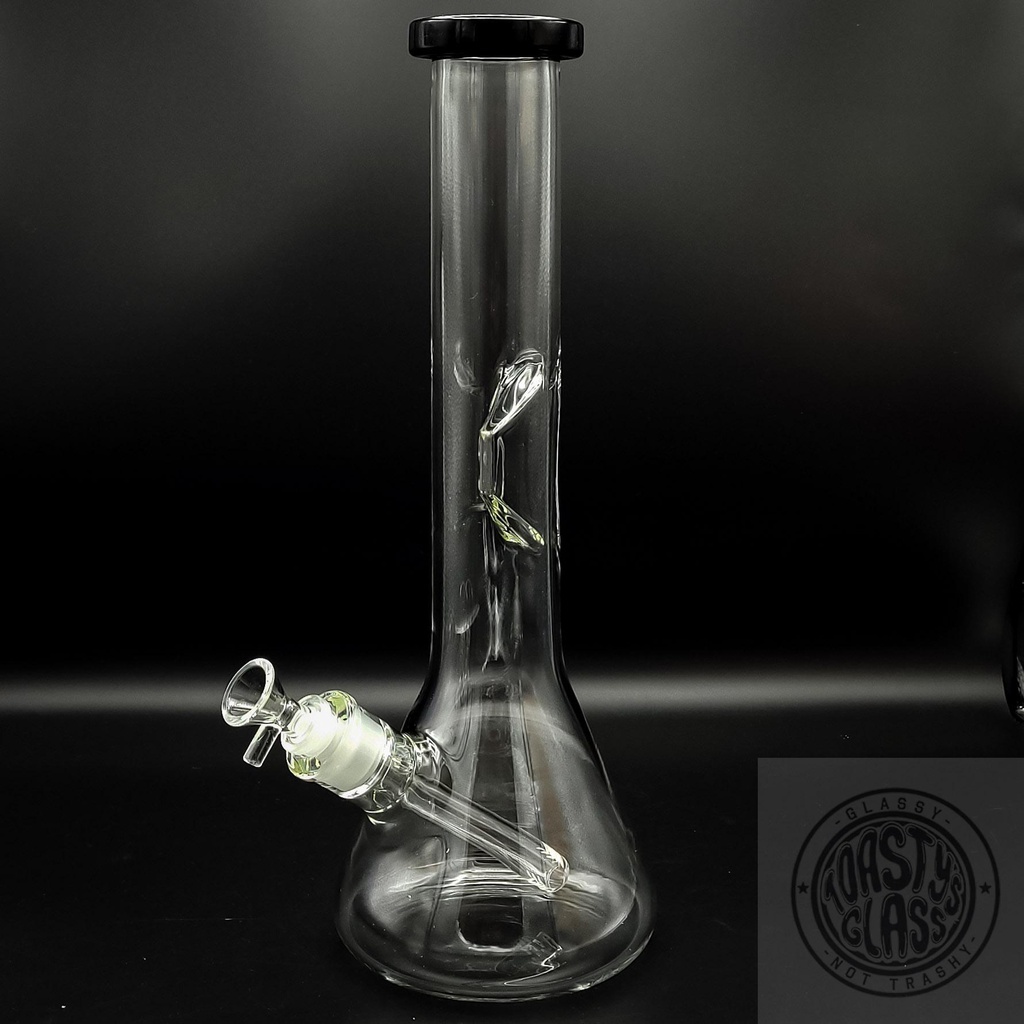 14&quot; CLEAR BEAKER WATER PIPE w ICE CATCHER
